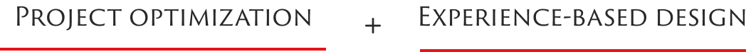 Project optimization+Experience-based design